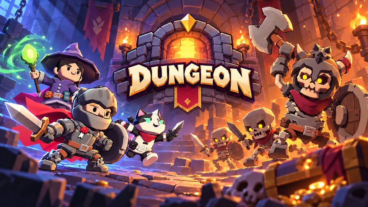 Dungeon, a Unity co-op RPG running on Gamira