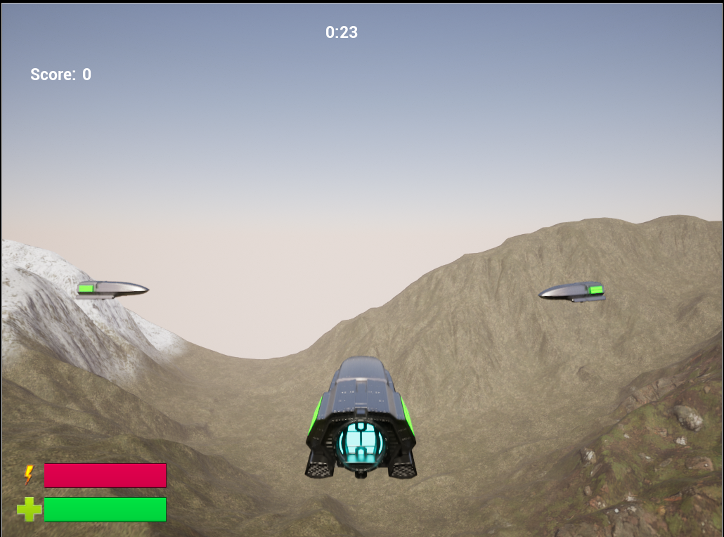 Unreal Engine 5 Droidshooter running on Gamira